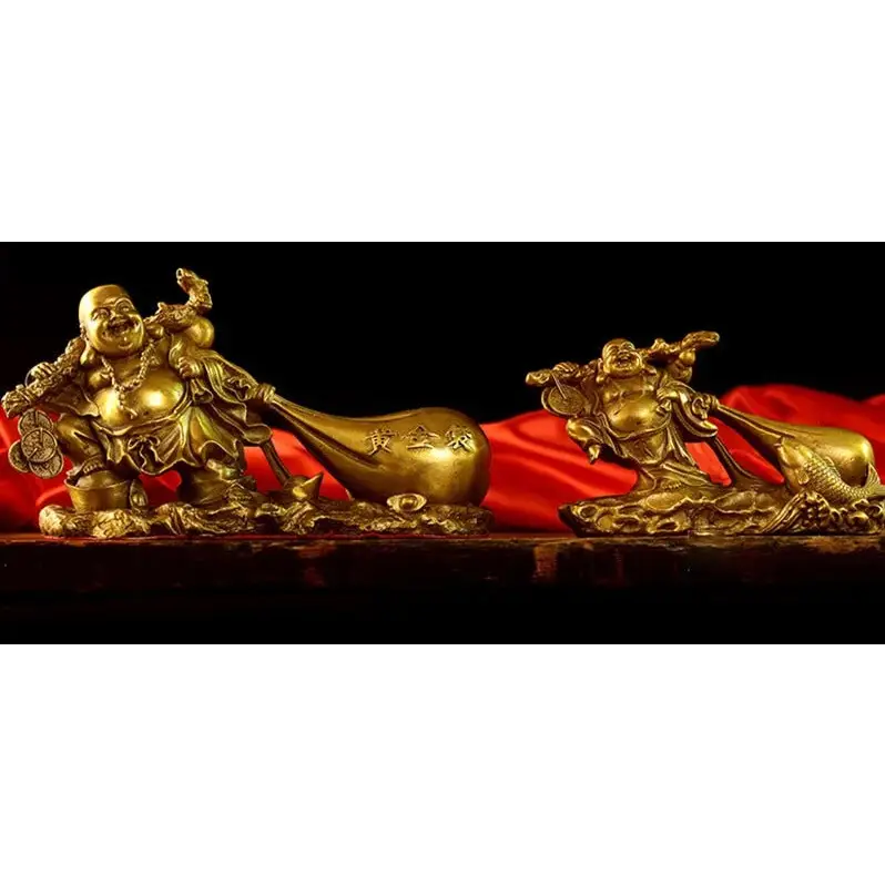 Laughing Buddha Golden Bag