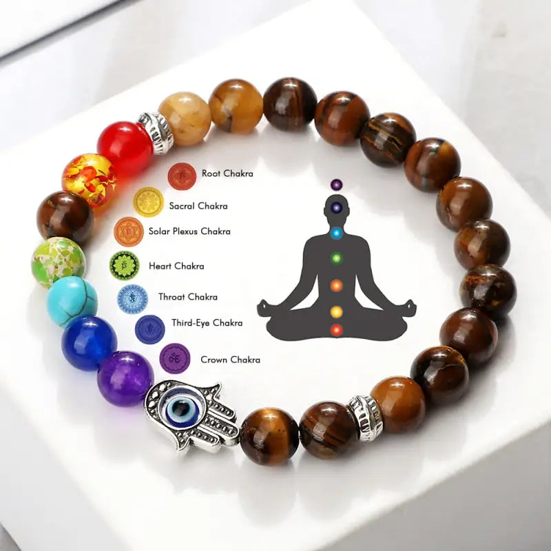 Hamsa Hand Chakra Bracelet