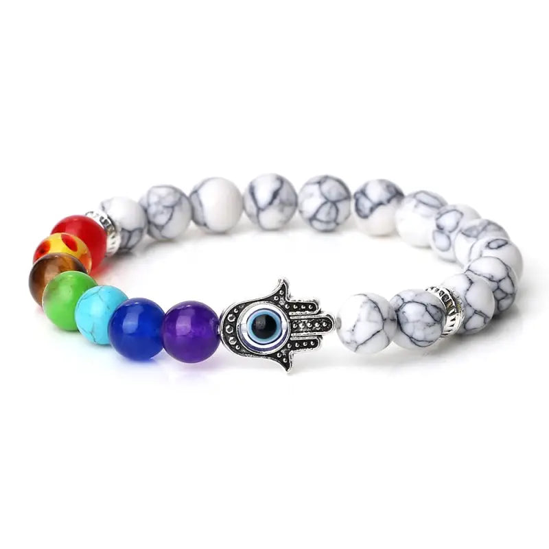 Hamsa Hand Chakra Bracelet