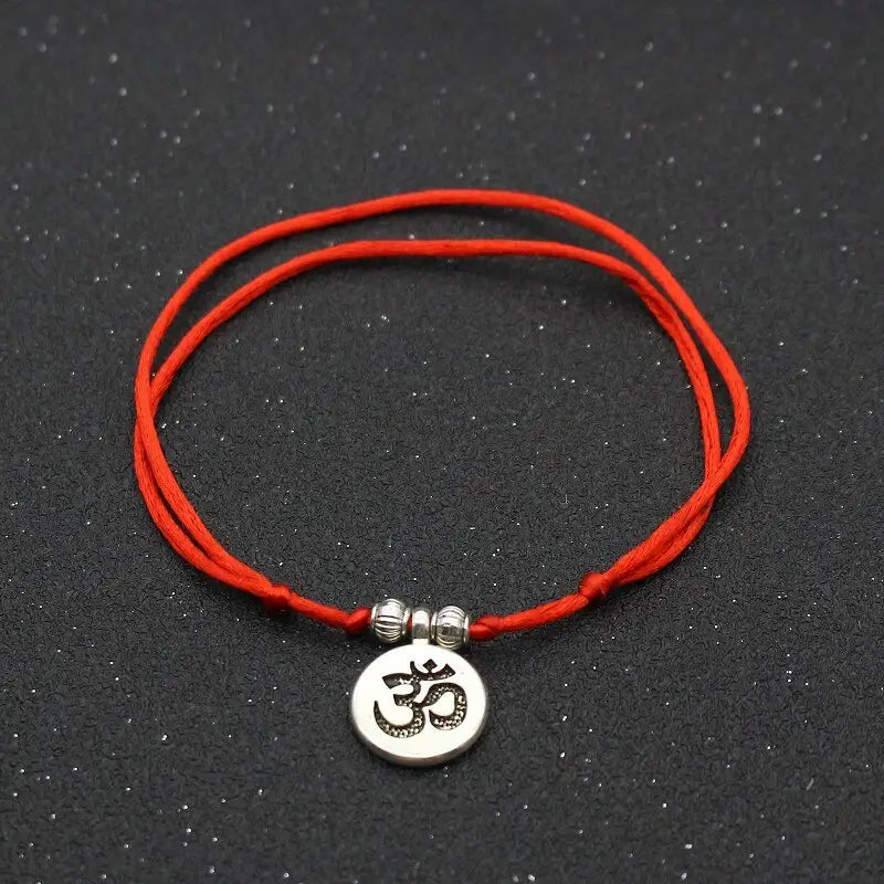 Red Buddhist Anklet