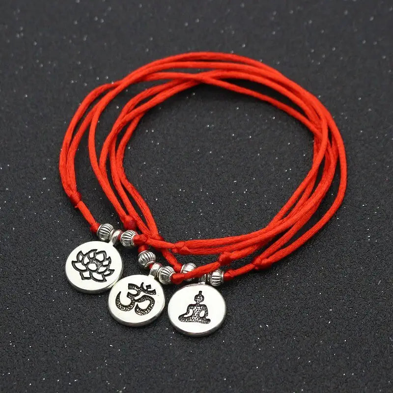 Red Buddhist Anklet