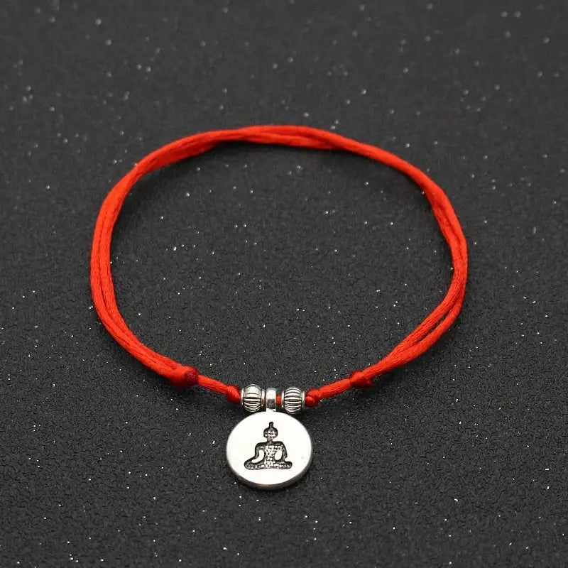 Red Buddhist Anklet