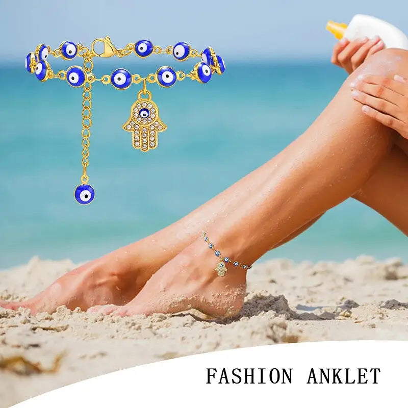 Hamsa Anklet