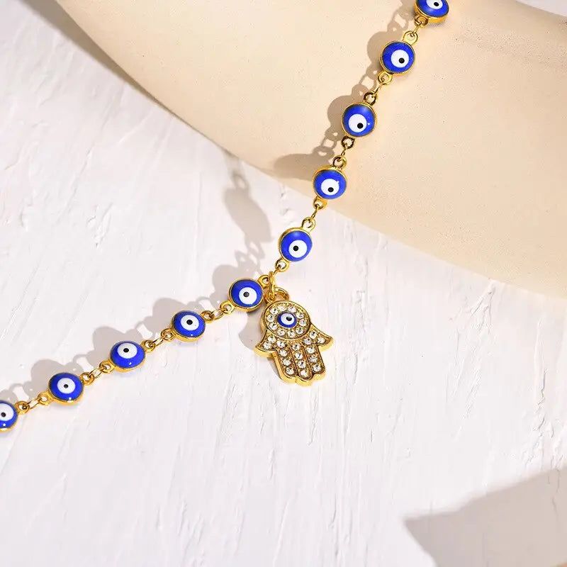 Hamsa Anklet