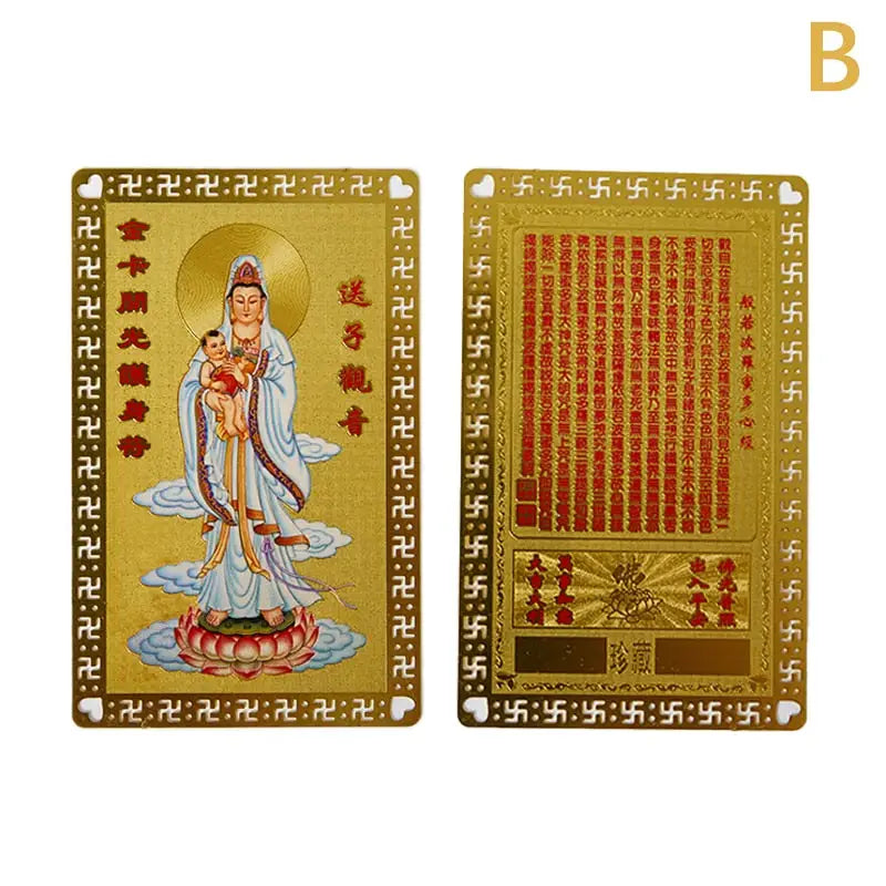 Thangka Gold Copper Card Collection