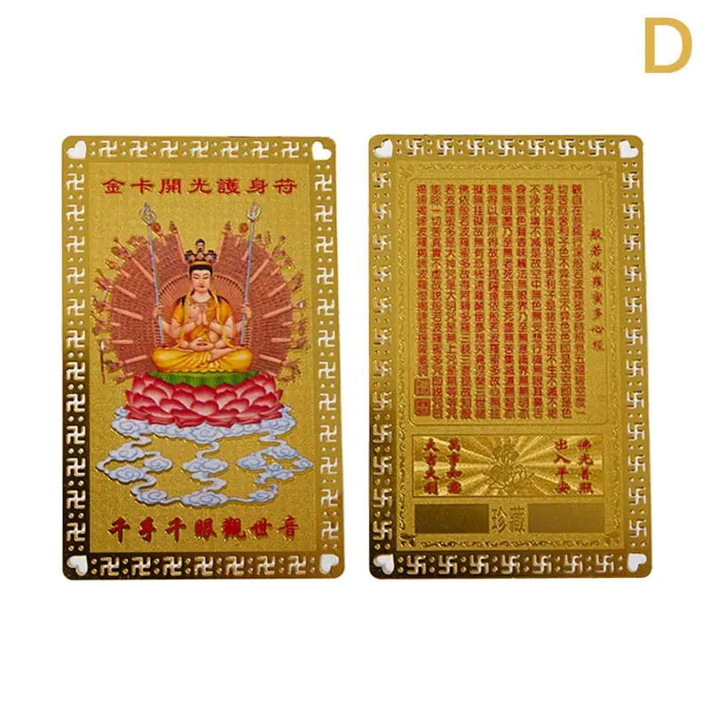 Thangka Gold Copper Card Collection