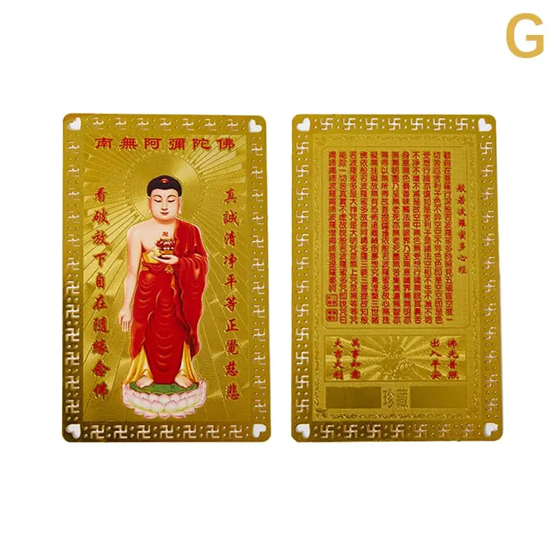 Thangka Gold Copper Card Collection