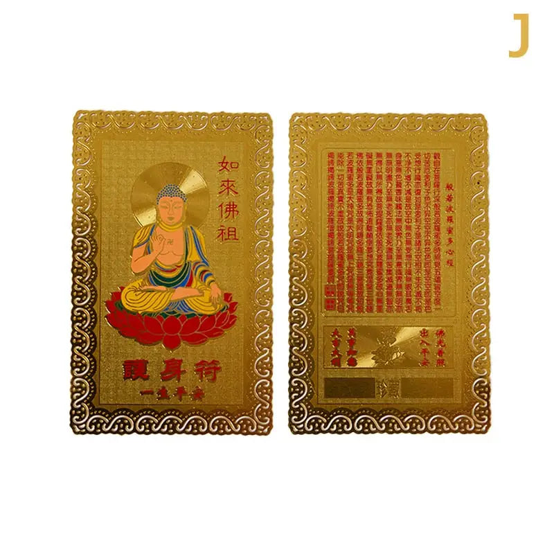 Thangka Gold Copper Card Collection