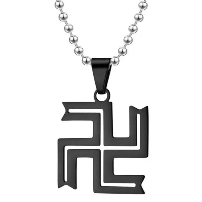 Buddhist Swastika Cross Necklace