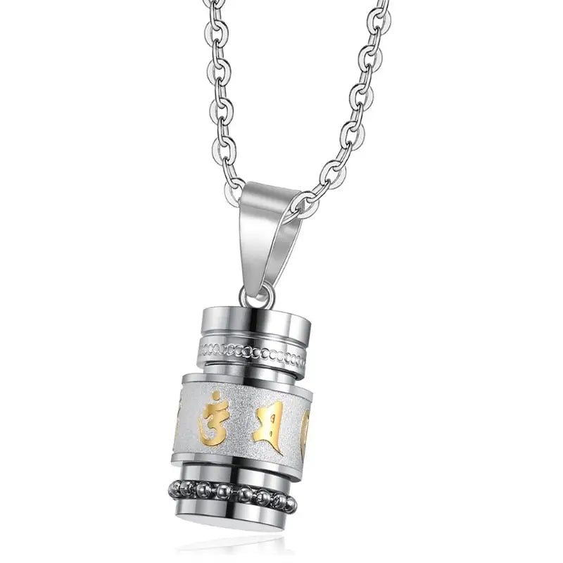 Buddhist Mantra "Om Mani Padme Hum" Necklace