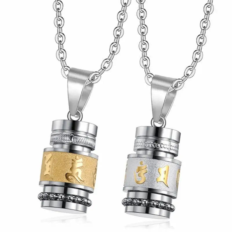 Buddhist Mantra "Om Mani Padme Hum" Necklace