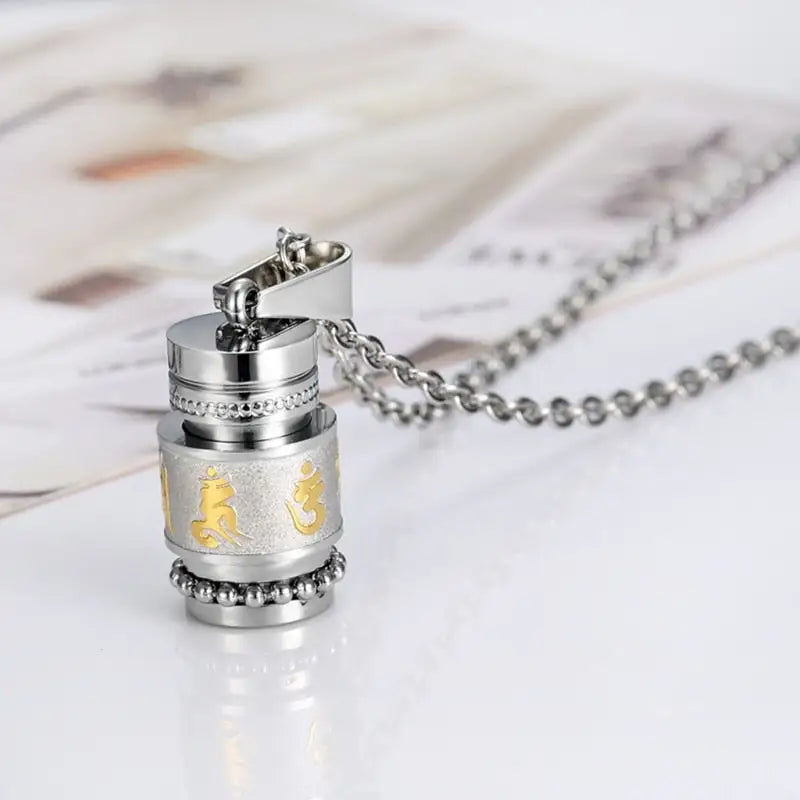 Buddhist Mantra "Om Mani Padme Hum" Necklace