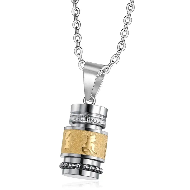 Buddhist Mantra "Om Mani Padme Hum" Necklace