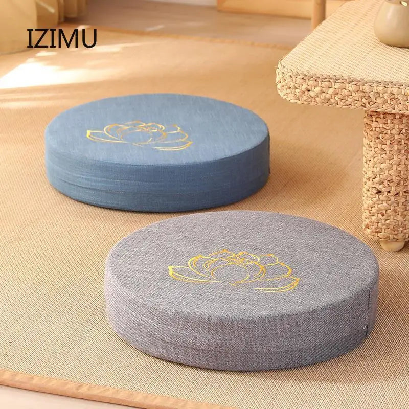 Golden Lotus Flower Meditation Cushion