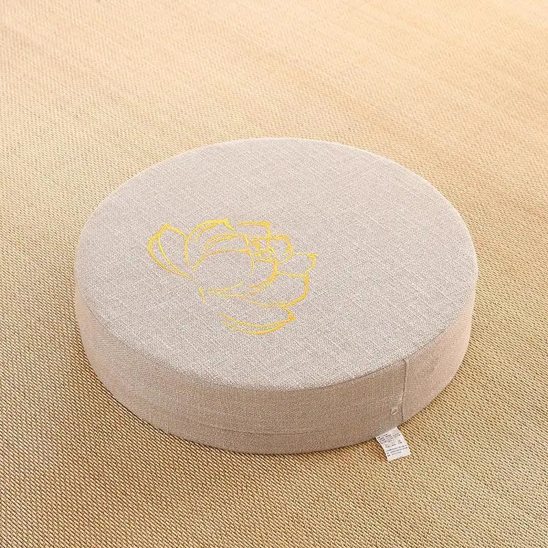 Golden Lotus Flower Meditation Cushion
