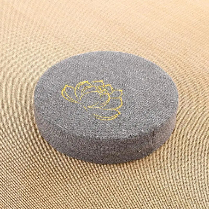 Golden Lotus Flower Meditation Cushion
