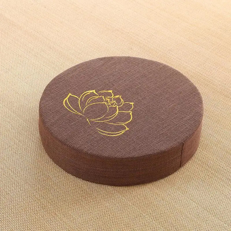 Golden Lotus Flower Meditation Cushion