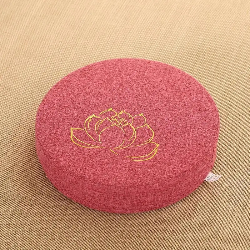 Golden Lotus Flower Meditation Cushion
