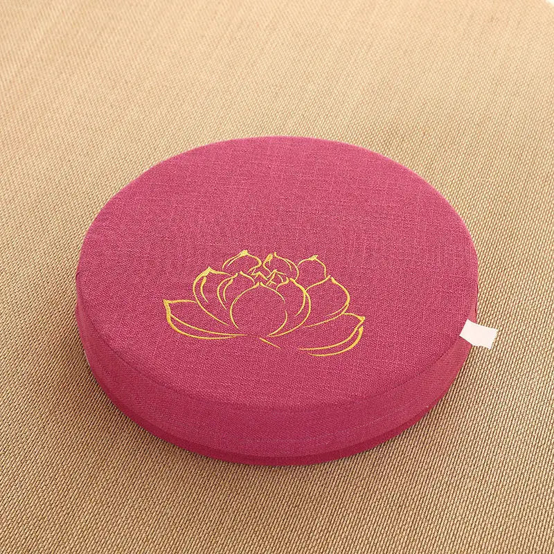 Golden Lotus Flower Meditation Cushion