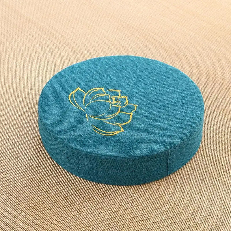 Golden Lotus Flower Meditation Cushion