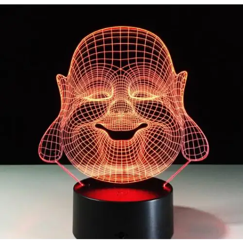 Buddha and Lotus Lamp