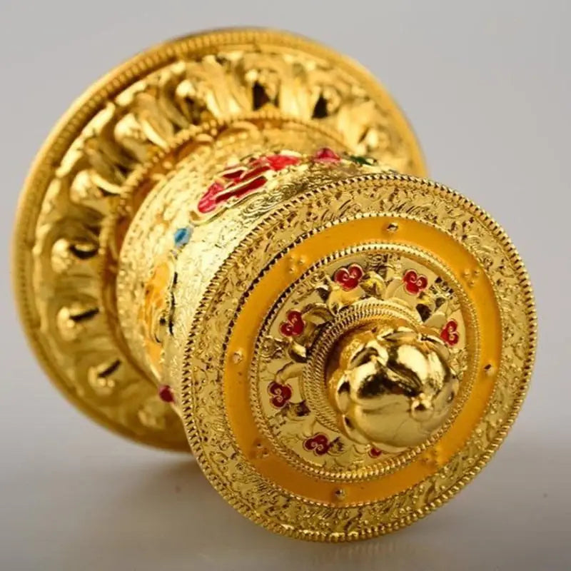 Engraved Tibetan Prayer Wheel