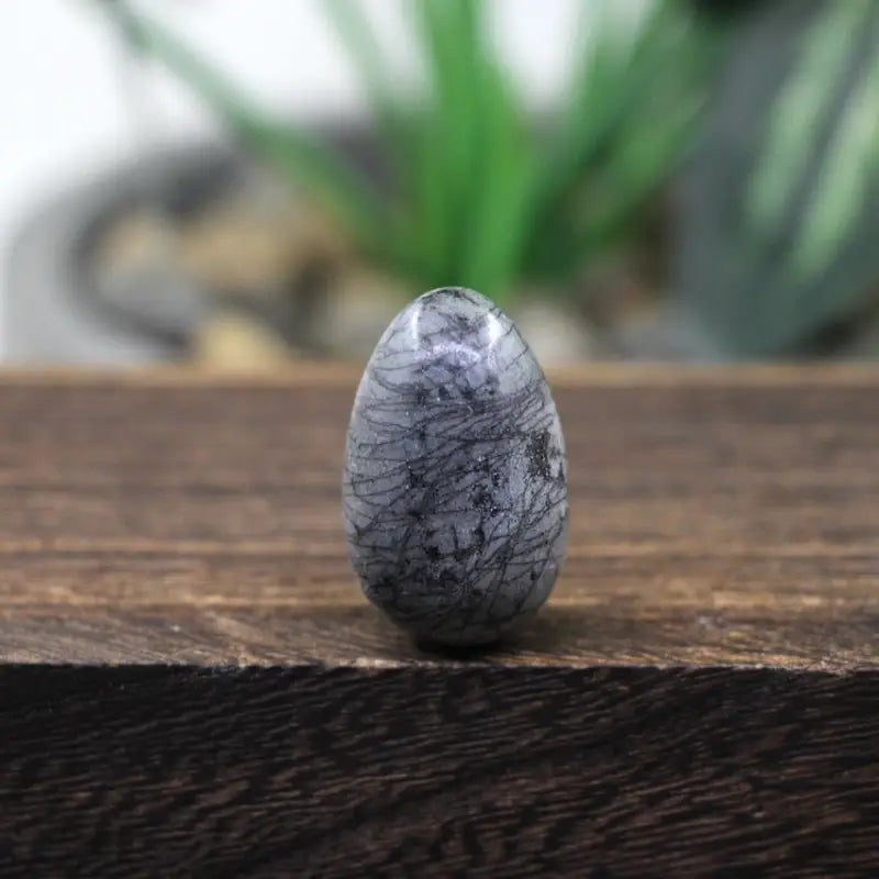 Picasso Gray Jasper Yoni Egg
