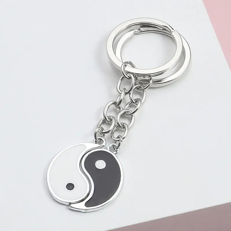 Yin Yang Couple Keychain