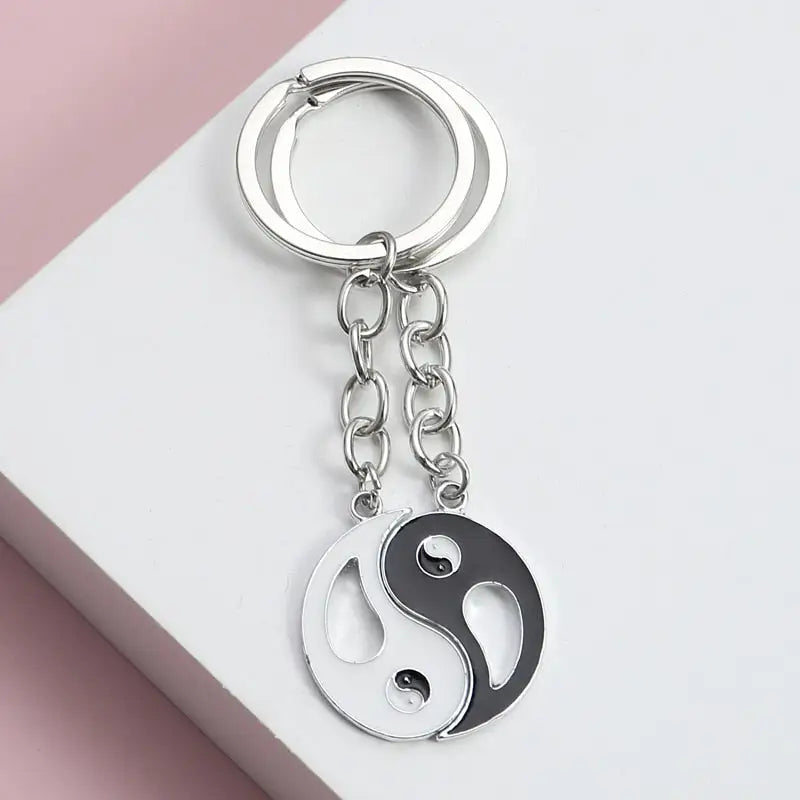 Yin Yang Couple Keychain