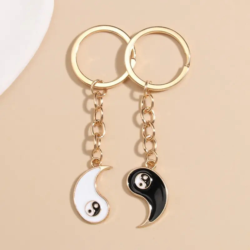 Yin Yang Couple Keychain