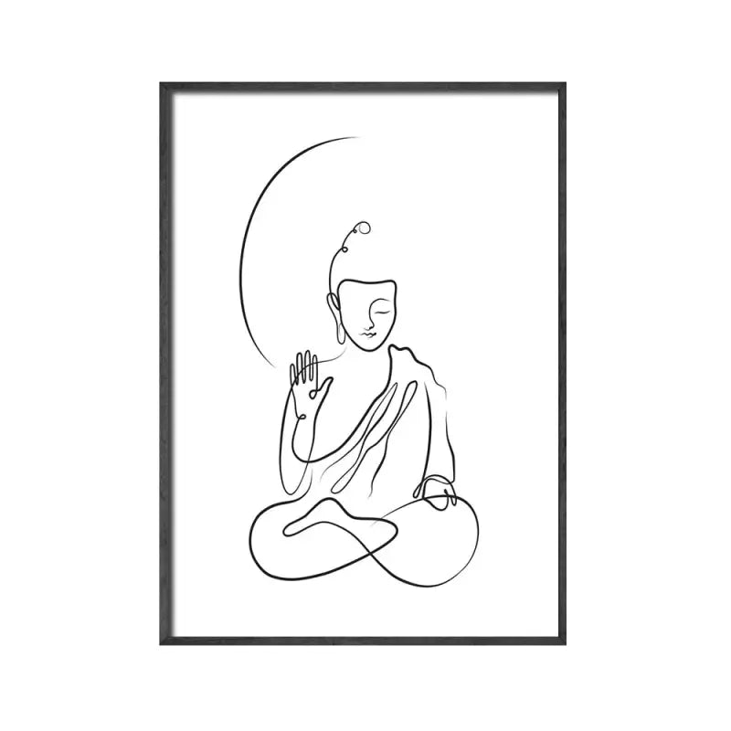 White Pure Buddha Poster