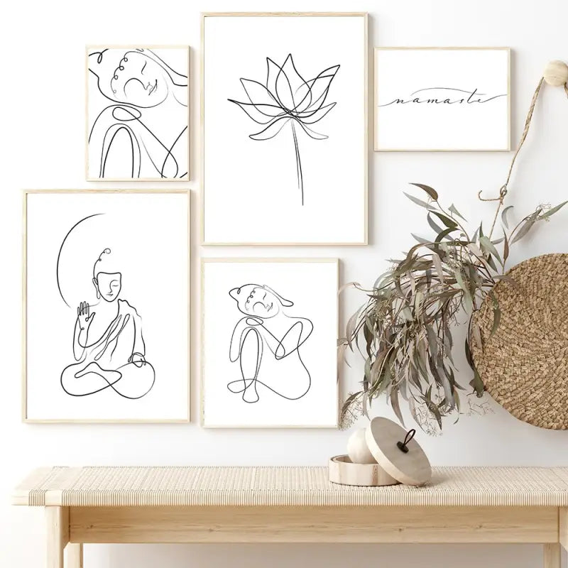White Pure Buddha Poster