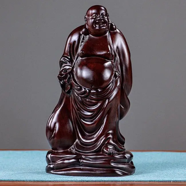 Solid Wood Maitreya Outdoor Buddha Statue