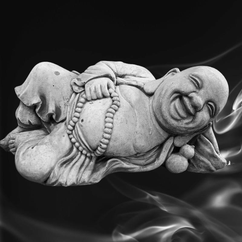 Happy Outdoor Buddha Statue