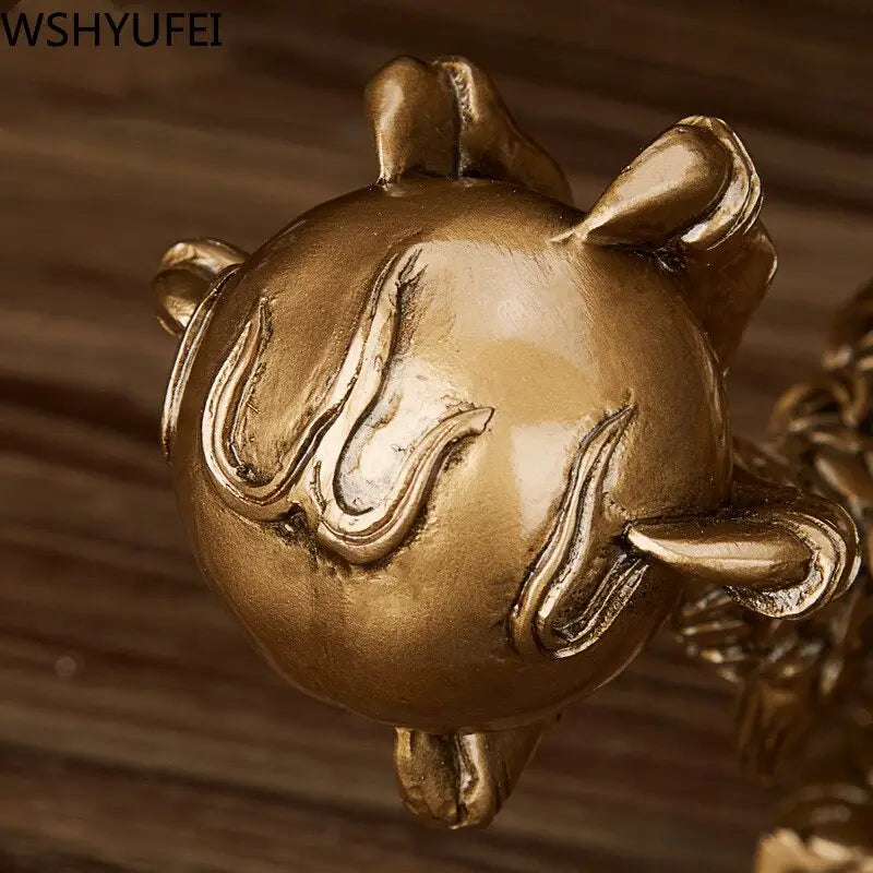 Resin Golden Dragon Statue