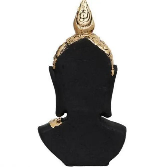 Black Buddha Head Statue