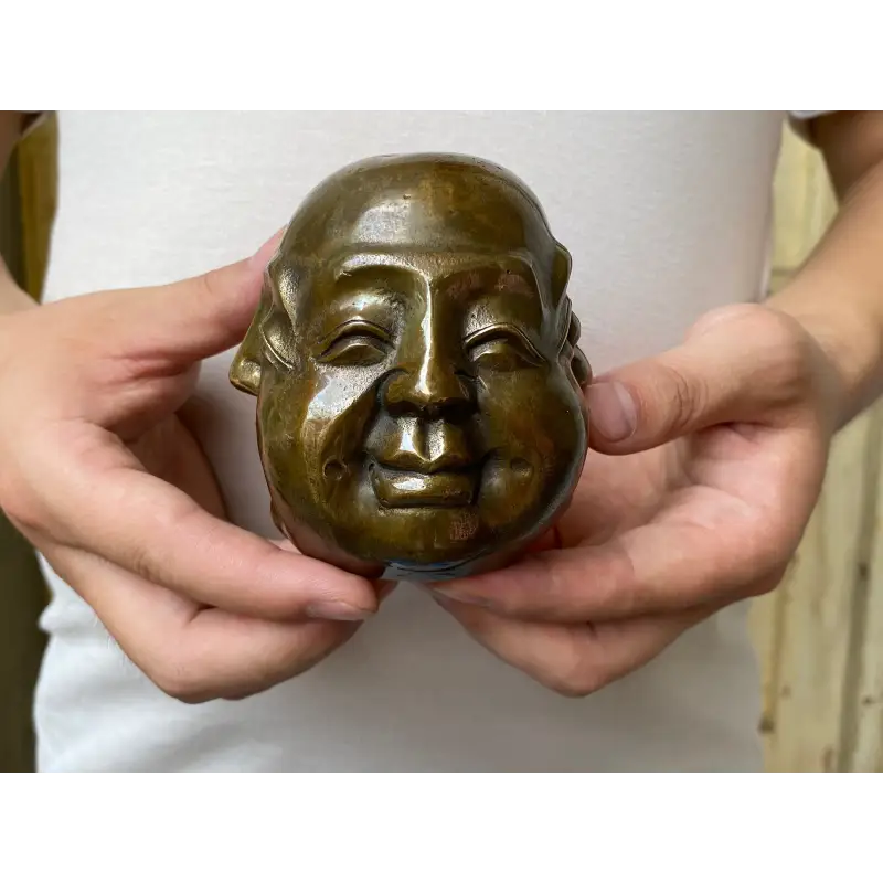 Laughing Buddha Head Statue