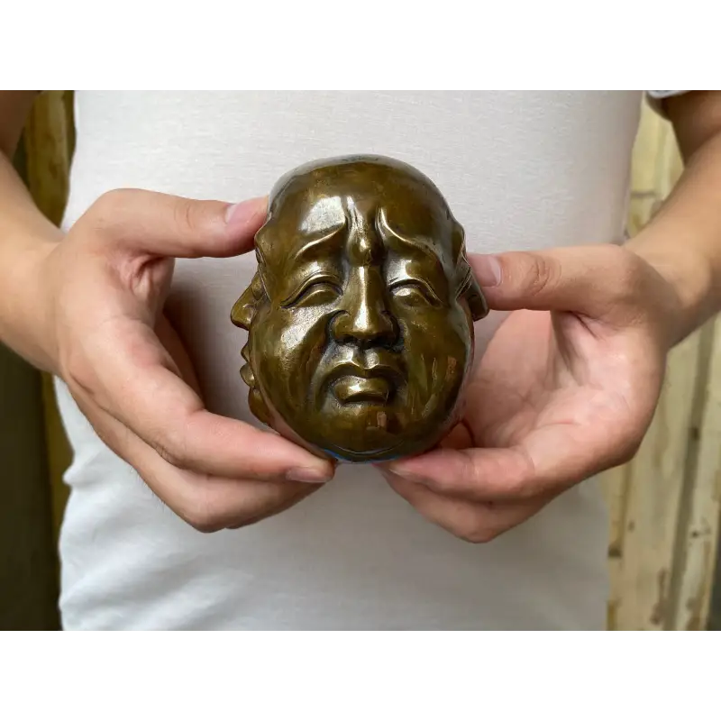 Laughing Buddha Head Statue