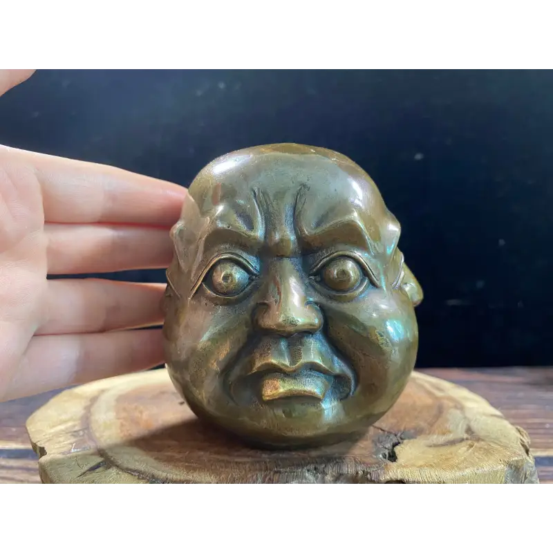 Laughing Buddha Head Statue