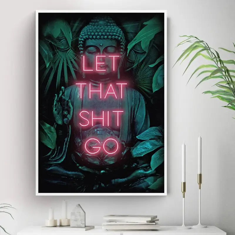 Painting Buddha "Let go yourself