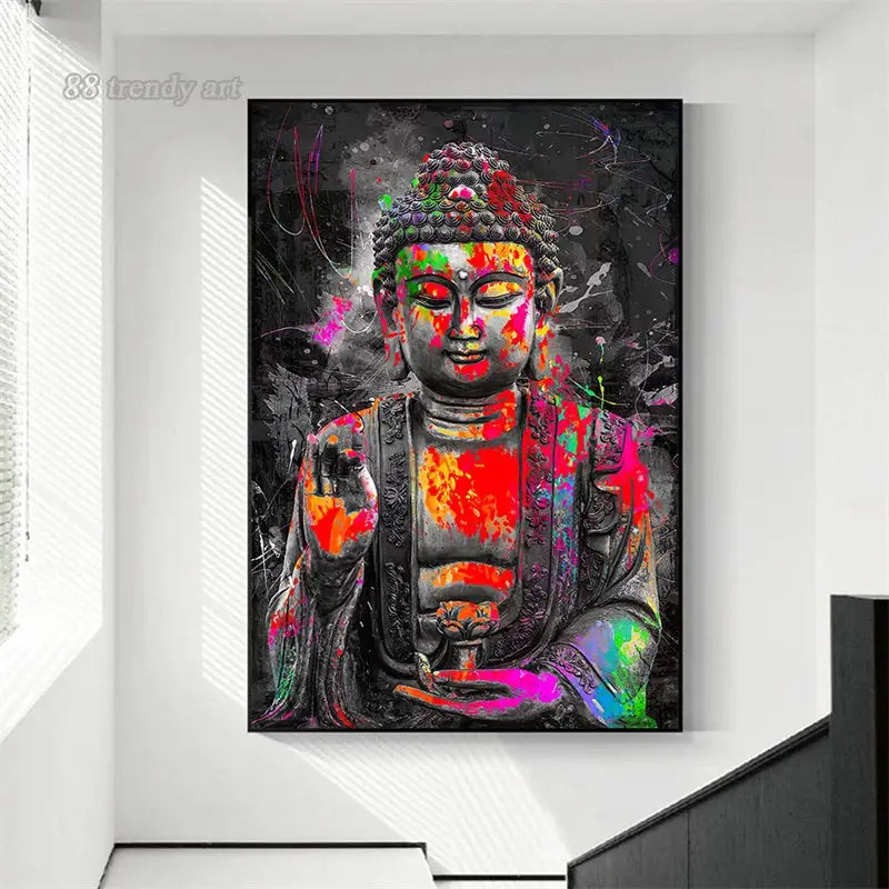 Pop Art Buddha painting