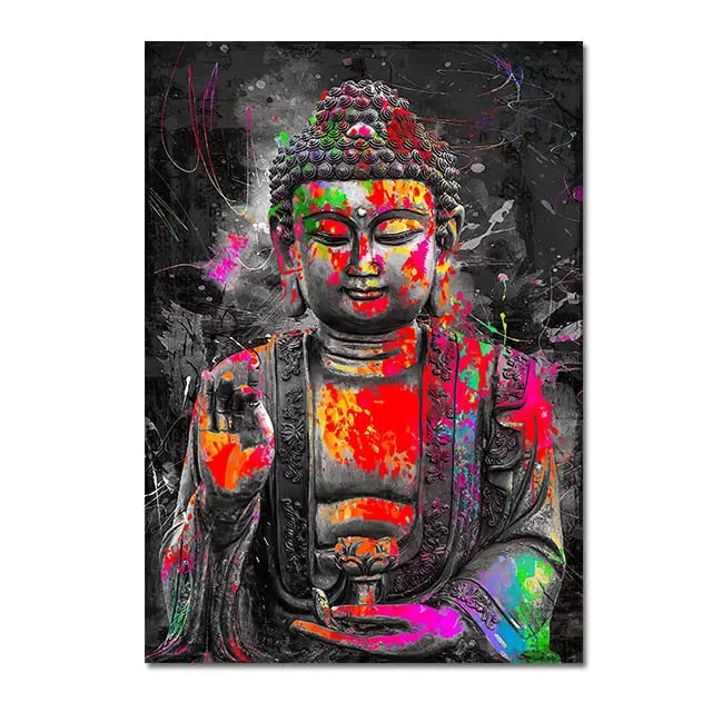 Pop Art Buddha painting