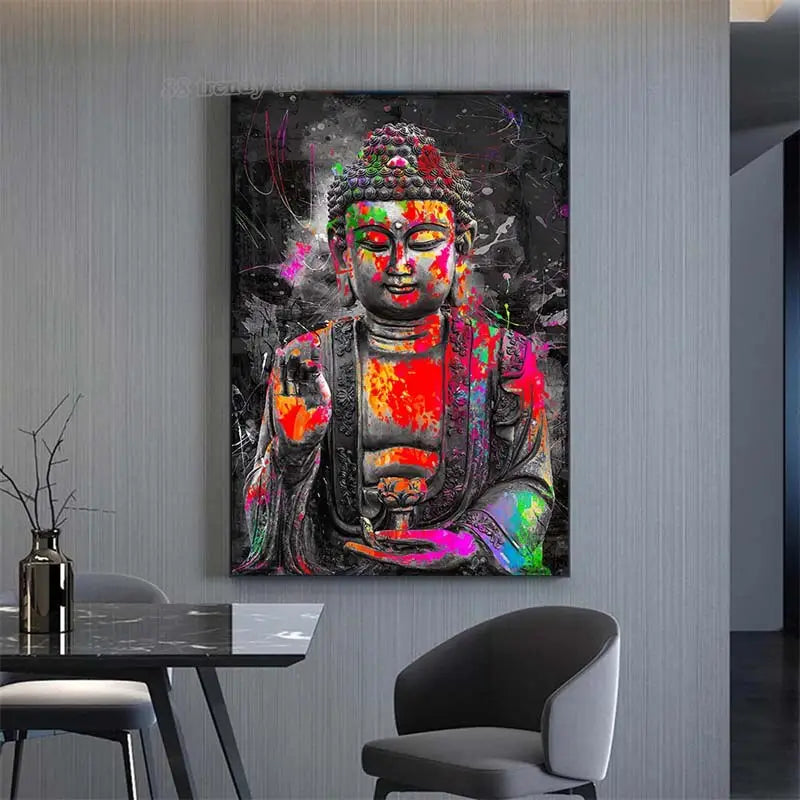 Pop Art Buddha painting