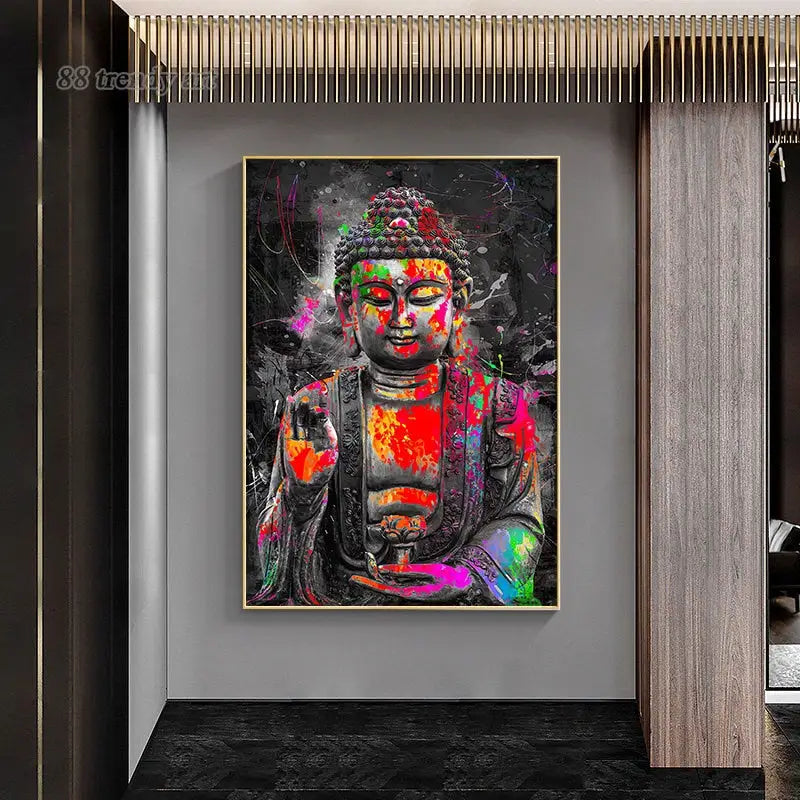 Pop Art Buddha painting