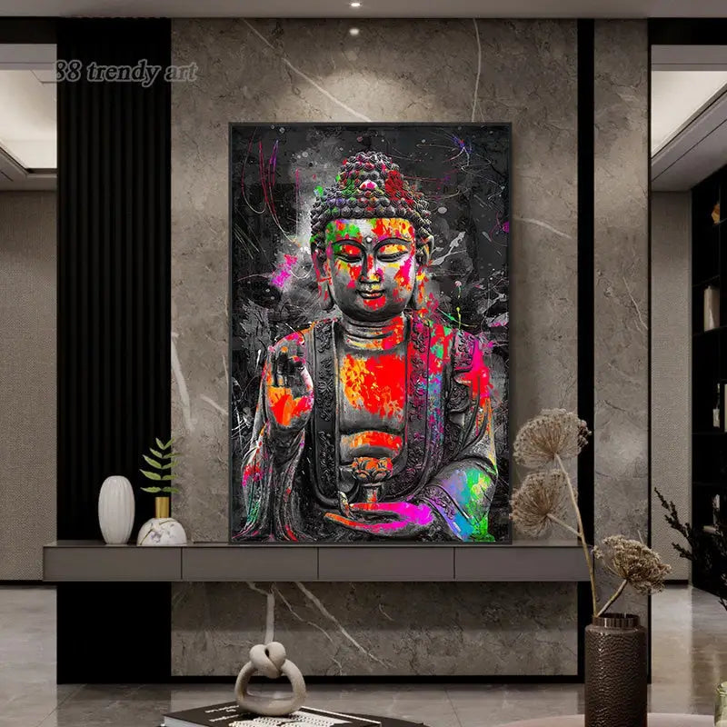 Pop Art Buddha painting