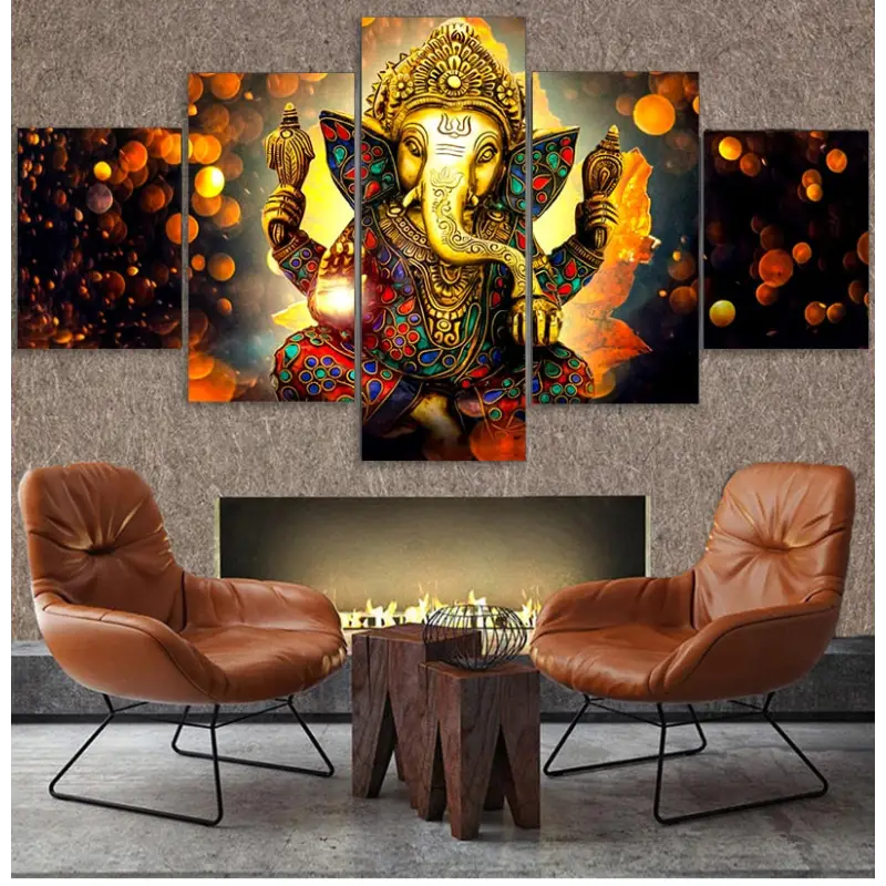 Ganesh painting 5 Pieces
