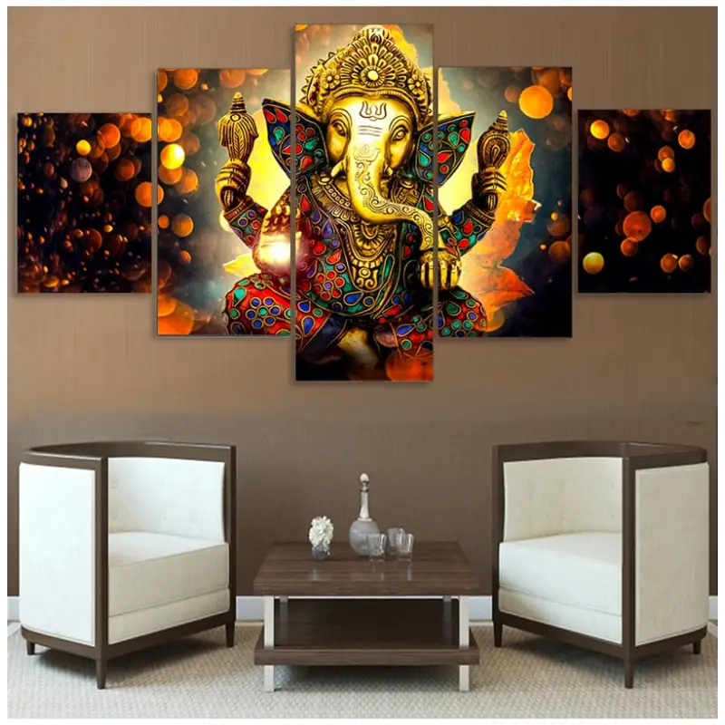 Ganesh painting 5 Pieces