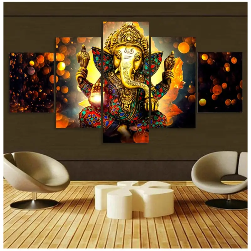 Ganesh painting 5 Pieces