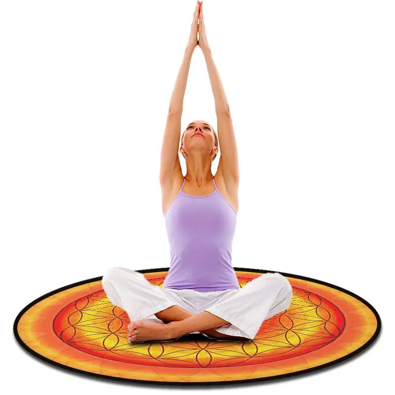 Flower of life meditation mat