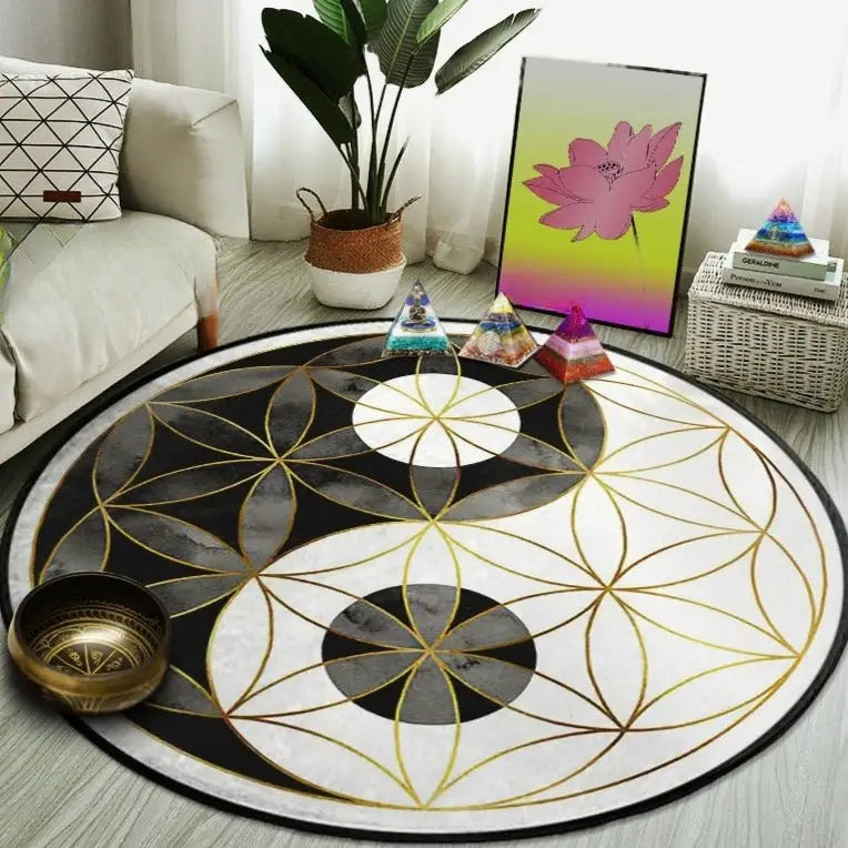 Yin Yang meditation mat